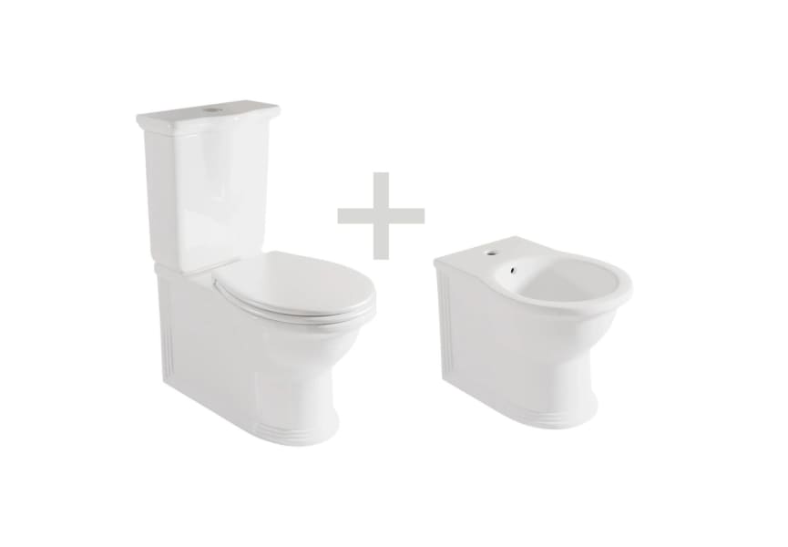 Pack inodoro compacto + bidé Olimpia Fossil Natura detalle 2