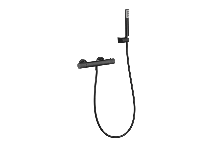 Grifo de lavabo empotrado Line Black gun metal