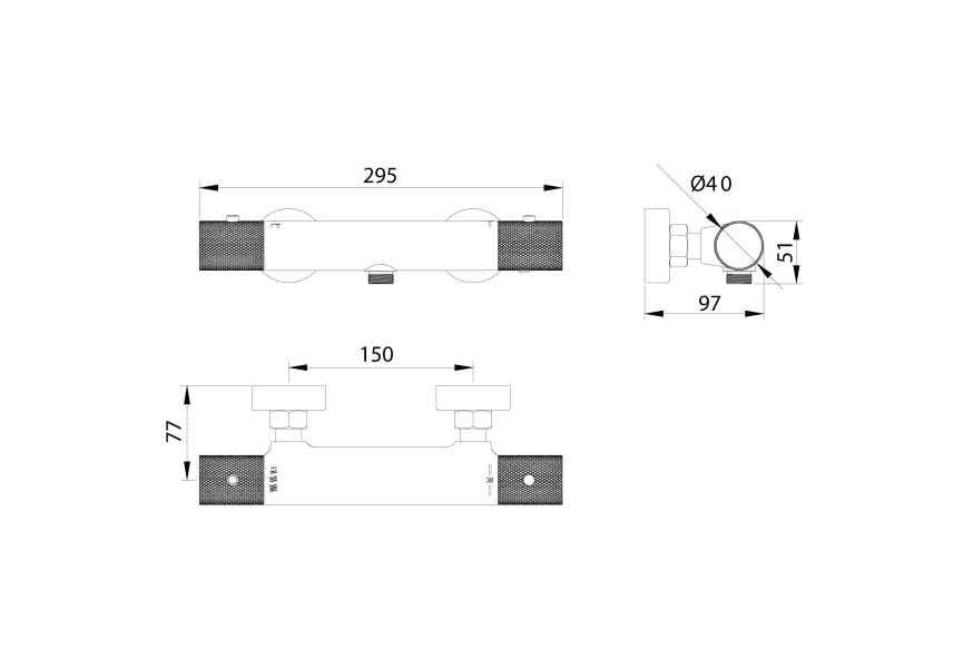 Grifo de ducha Line Imex croquis 9