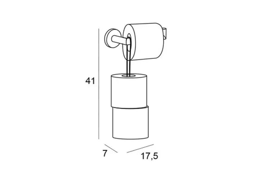 Portarrollos de baño con reserva Eco 6500 Manillons Torrent croquis 4