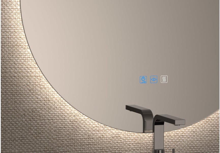 Espejo de baño con luz LED Atria Bruntec detalle 7