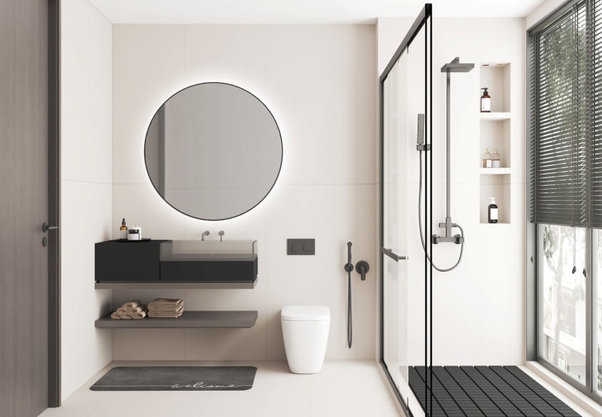 Espejo de baño con luz LED Atria Bruntec ambiente 7