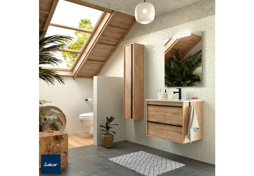 MUEBLE BAÑO ATTILA 70 CMS A PARED Salgar