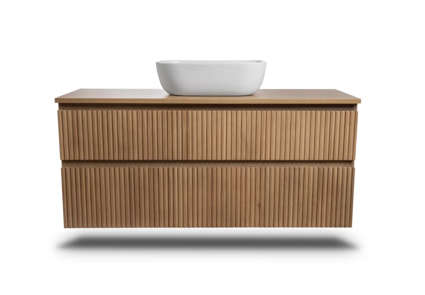 Mueble de baño moderno de madera maciza Alpes Bruntec detalle 5