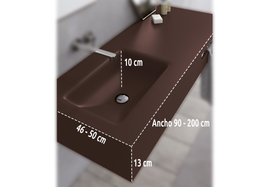 Lavabo suspendido Milan Bruntec detalle 1