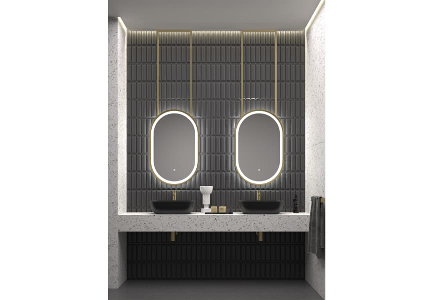 Espejo de baño con luz LED Boracay Eurobath ambiente 5