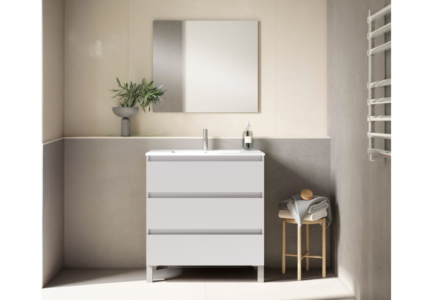 Conjunto mueble de baño fondo reducido 40 cm Nido Viso principal 1