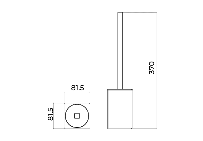 Escobillero de baño Form Medimex croquis 7