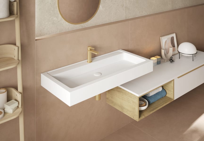 Lavabo encastrado Zafiro Coycama ambiente 2