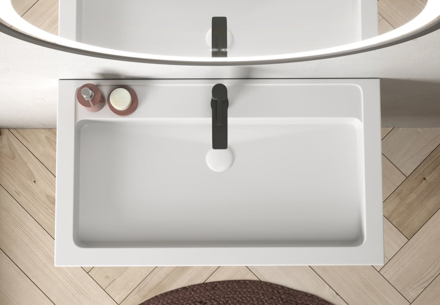 Lavabo encastrado Zafiro Coycama detalle 1
