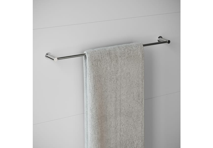 Toallero Adhesivo Doble Barra 40cm Toalleros de Baño Acero