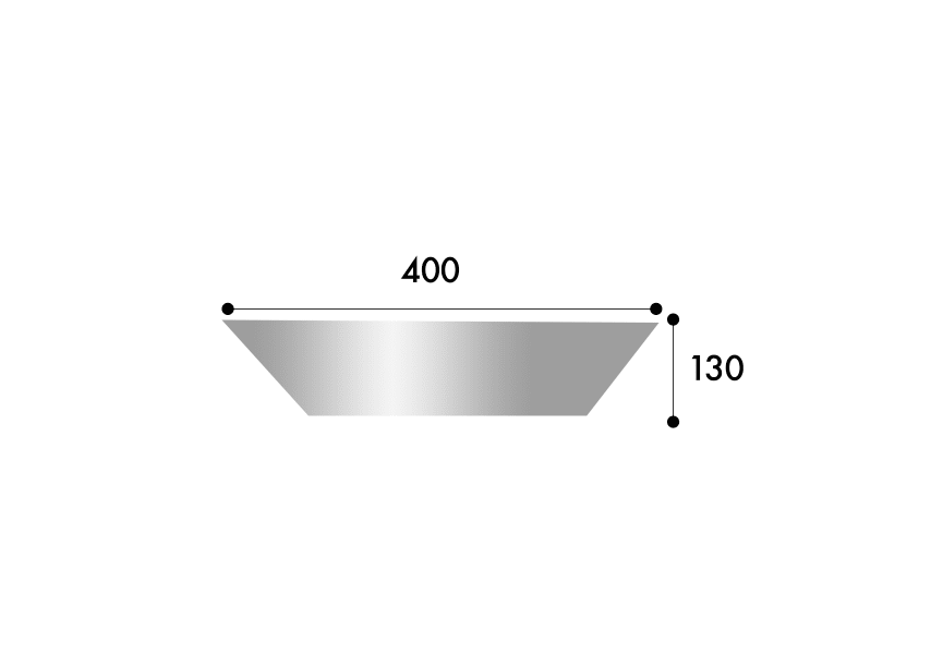 Lavabo sobre encimera Gea ArtandBath croquis 1