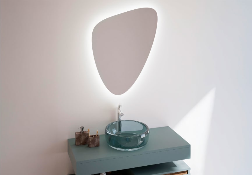 Espejo de baño con luz LED Trion Bruntec ambiente 3