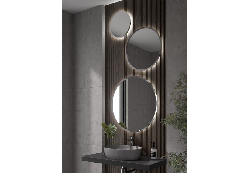 Espejo de baño con luz LED Soleil de Eurobath ambiente 1