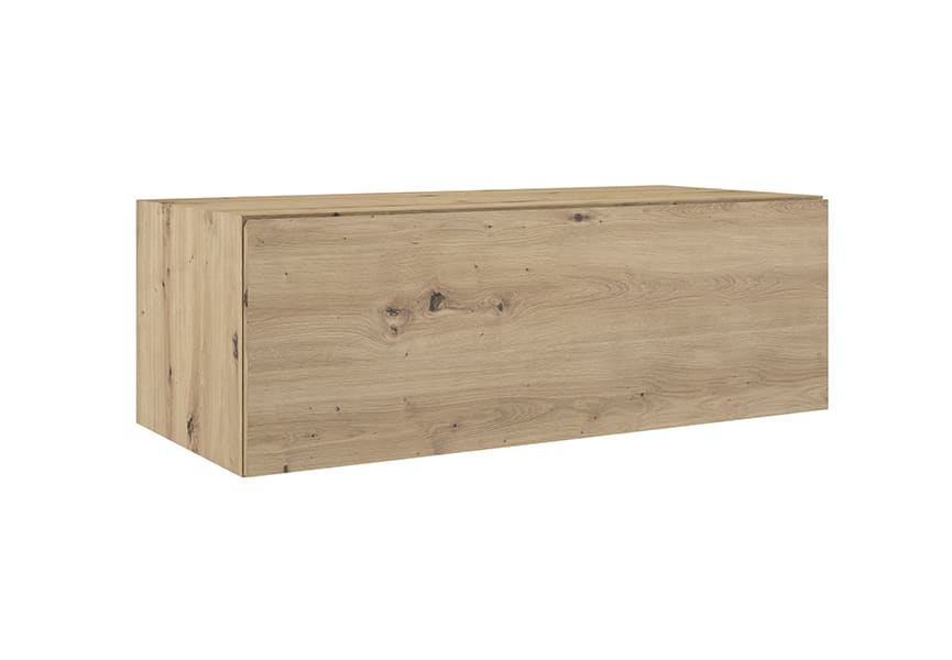 Conjunto mueble de baño con lavabo de cerámica de 12 cm de alto y cajonera Nomad Viso detalle 15