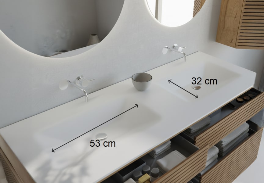 Conjunto mueble de baño Alpes 18 Bruntec croquis 9