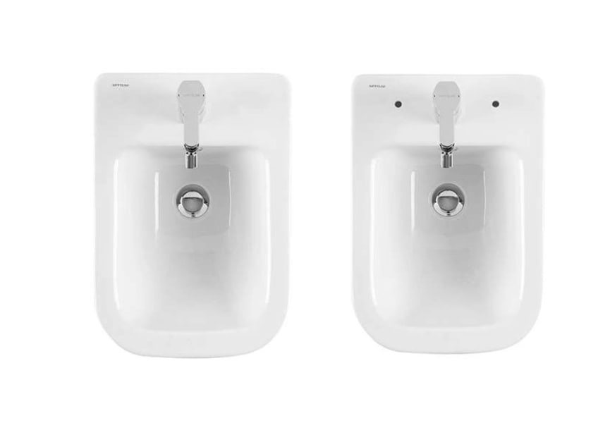 Pack inodoro suspendido + cisterna empotrada + pulsador + bide Look Unisan Sanindusa detalle 3