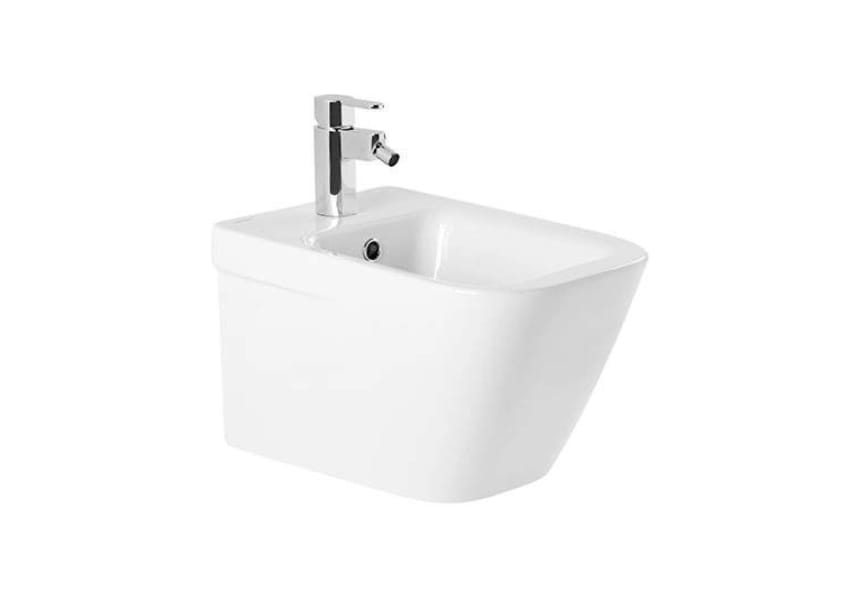 Pack inodoro suspendido + cisterna empotrada + pulsador + bide Look Unisan Sanindusa detalle 2