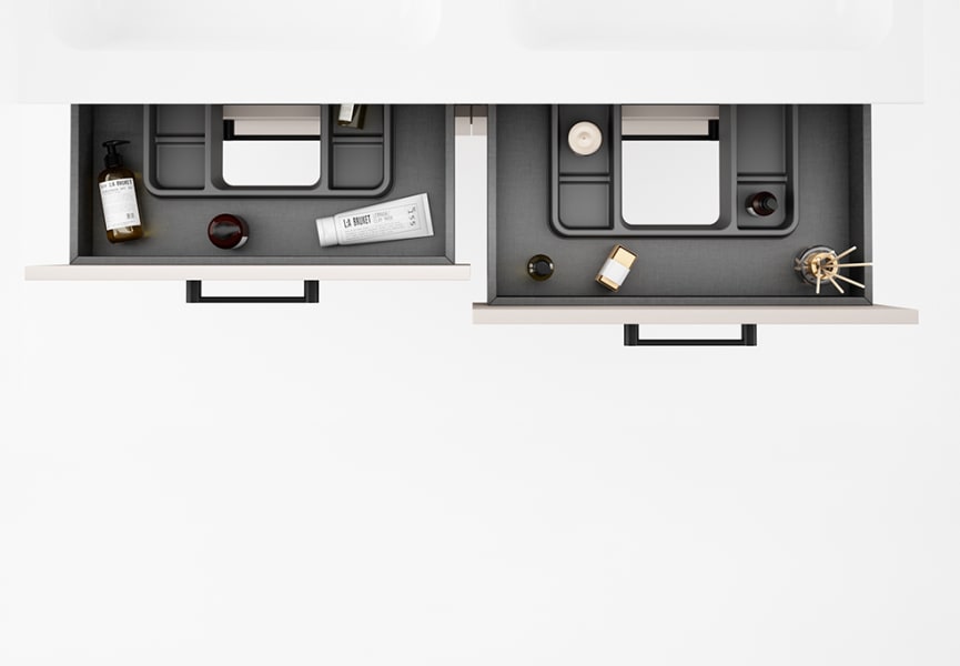Conjunto mueble de baño con banquillo con lavabo Flat Verso Viso detalle 7