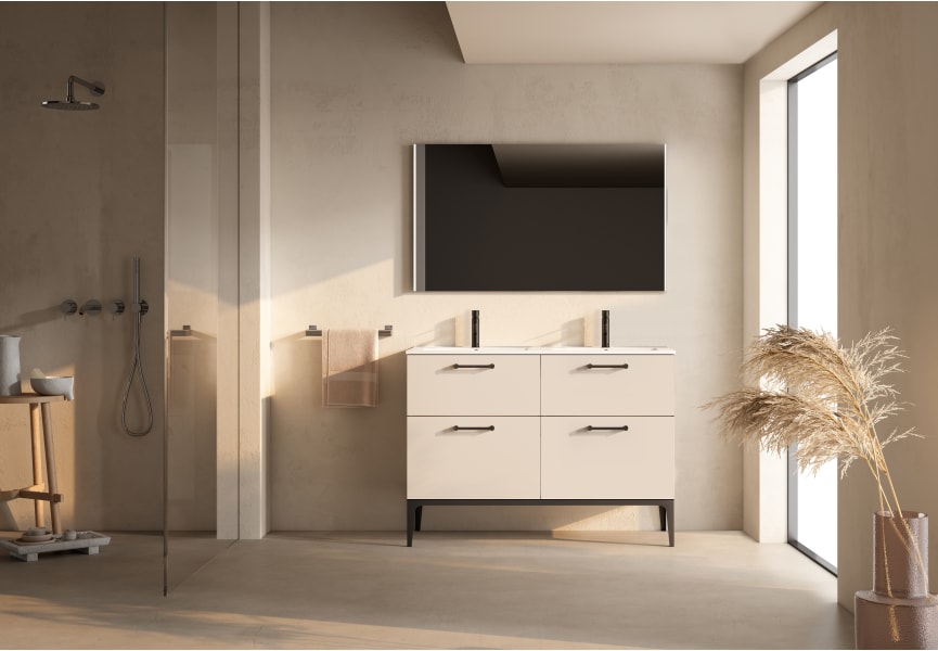 Conjunto mueble de baño con banquillo con lavabo Flat Verso VisoBath principal 6