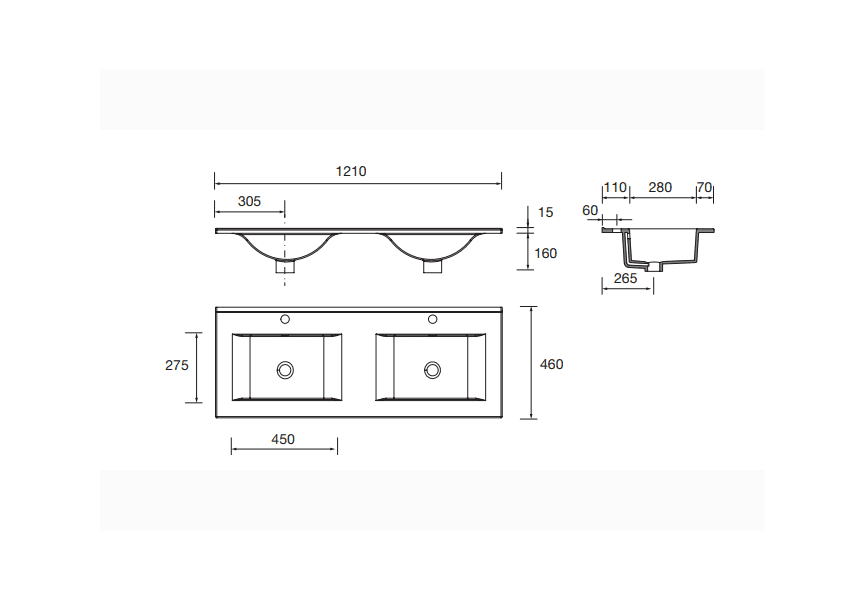 Conjunto mueble de baño Noja Salgar croquis 11