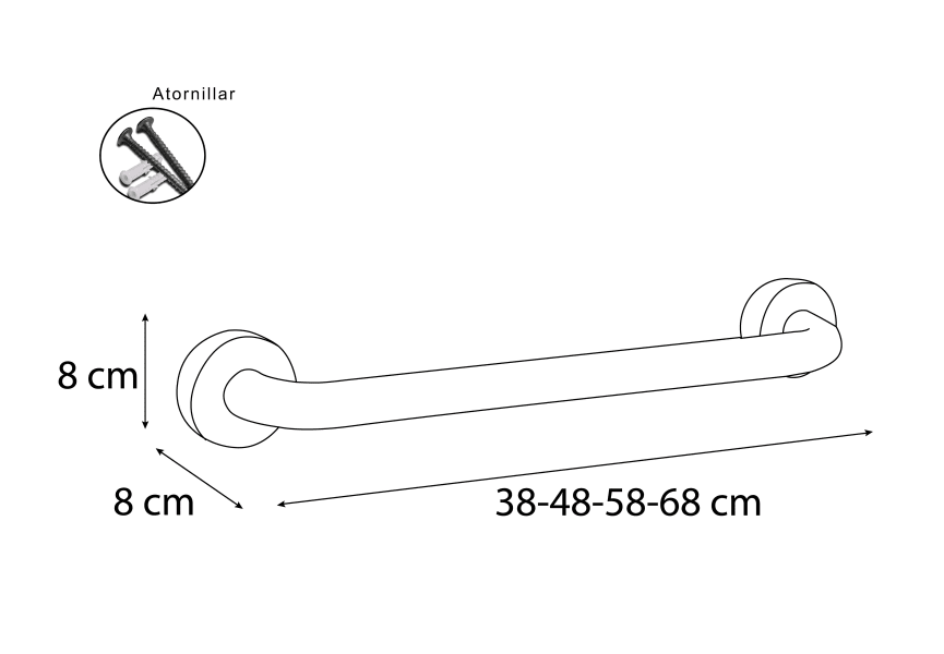 Asideros PMR 108 Bruntec croquis 1
