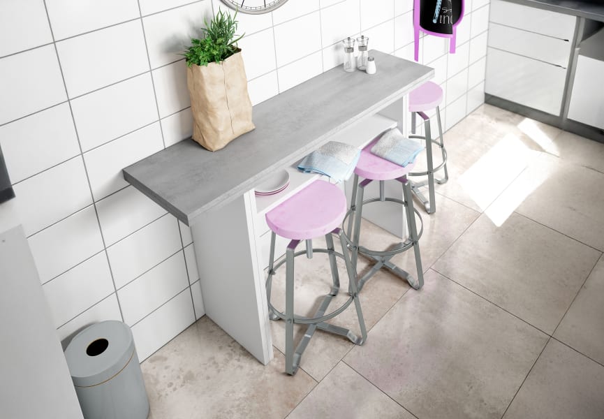 Mesa consola desplegable Tavolo Bruntec detalle 1