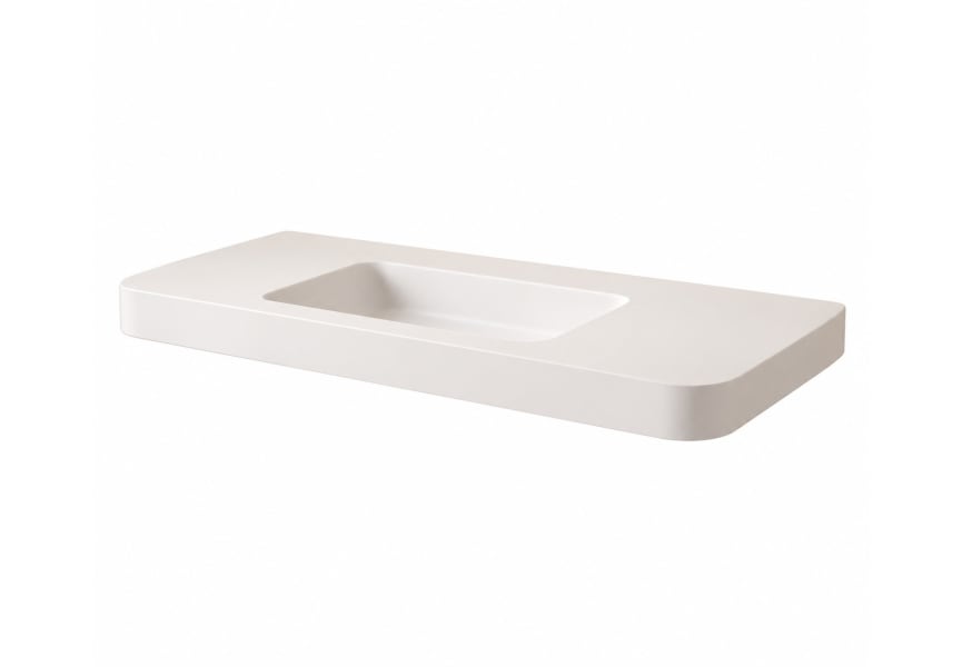 Conjunto de mueble de baño con lavabo Solid Surface Duna Bruntec detalle 7