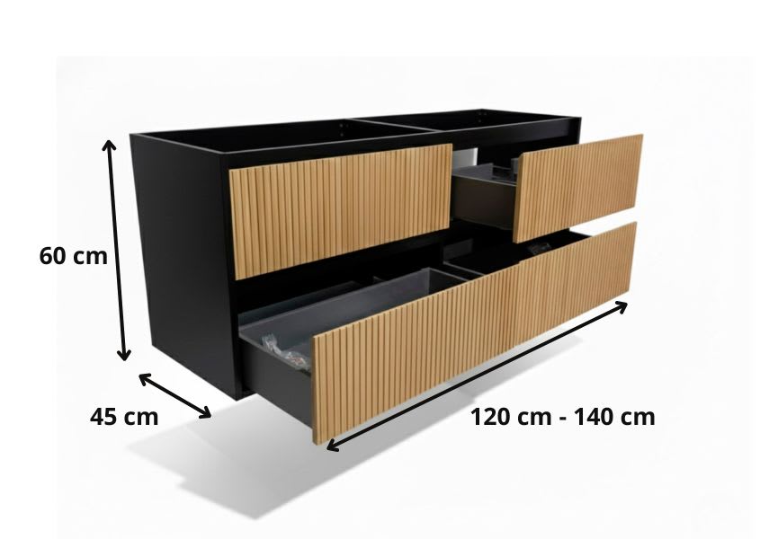 Conjunto mueble de baño Alpes 18 Bruntec croquis 12