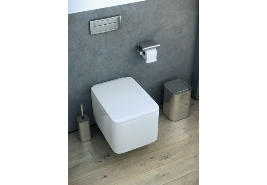 Papelera de baño Essentials 5L negro mate de Cosmic