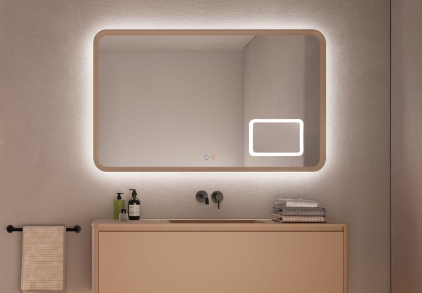 Espejo de baño con luz LED Duomo Ledimex principal 0
