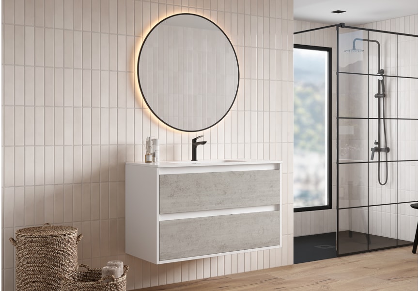 Conjunto completo de mueble de baño Zaoma Bruntec ambiente 5