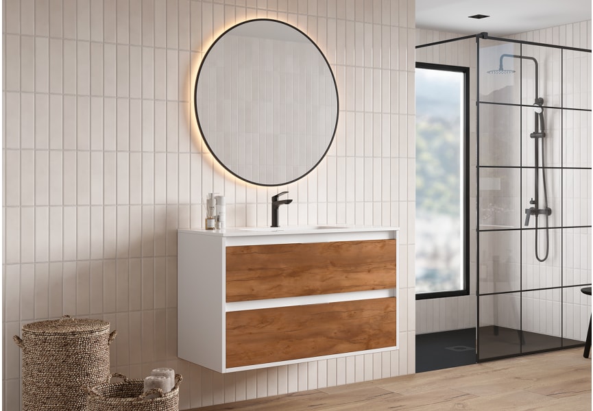 Conjunto completo de mueble de baño Zaoma Bruntec ambiente 4