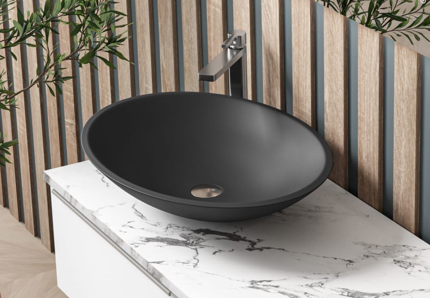 Lavabo sobre encimera Orbit Coycama detalle 17