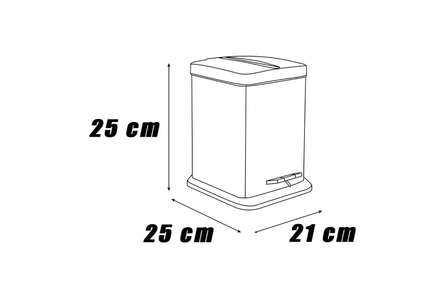 Papelera de baño Escorpio Mediterránea del baño croquis 1