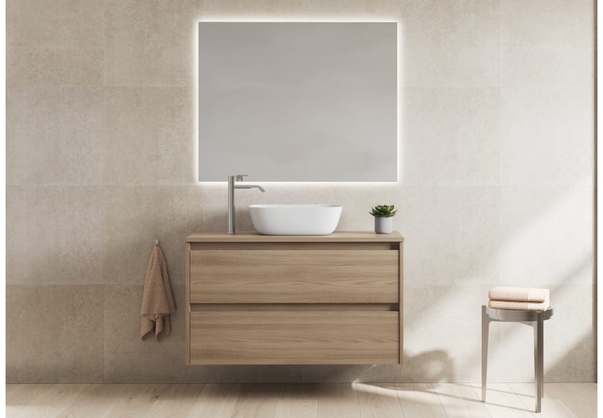 Mueble de baño con encimera de madera Oxford Bruntec principal 3