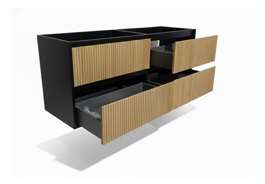 Mueble de baño madera maciza con encimera solid surface Alpes 18 Bruntec principal 6