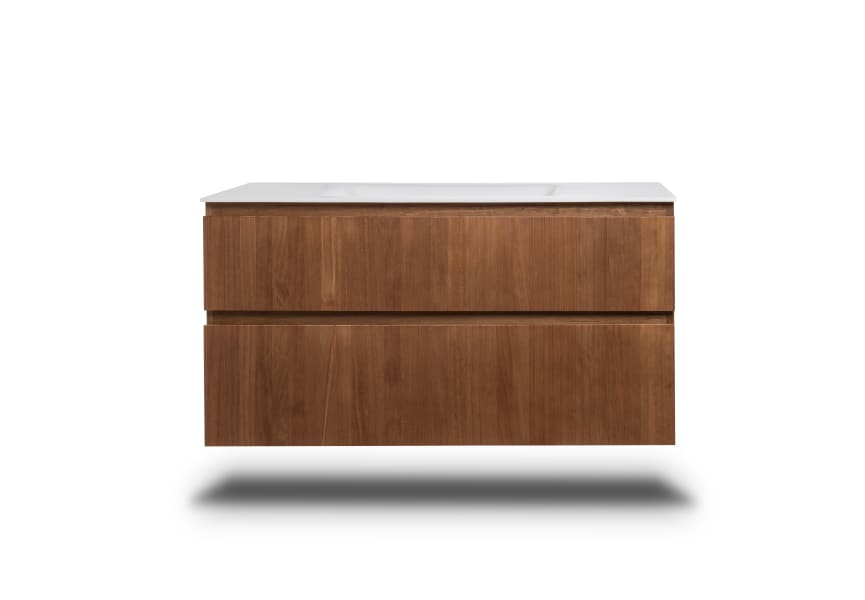 Conjunto de mueble de baño de madera maciza Alpes 2 Bruntec principal 1