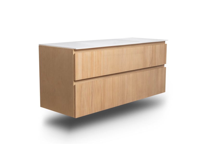 Conjunto de mueble de baño de madera maciza Alpes 2 Bruntec detalle 5