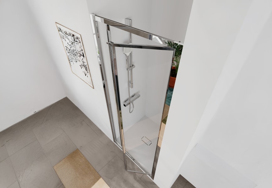 Mampara de ducha Burdeos Torvisco detalle 3