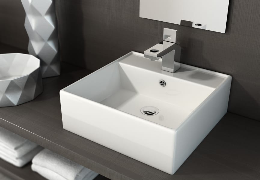 Lavabo suspendido fondo reducido Libra Art and Bath ambiente 1
