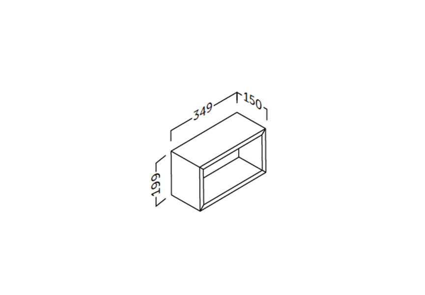 Estante de baño Landes Coycama croquis 5