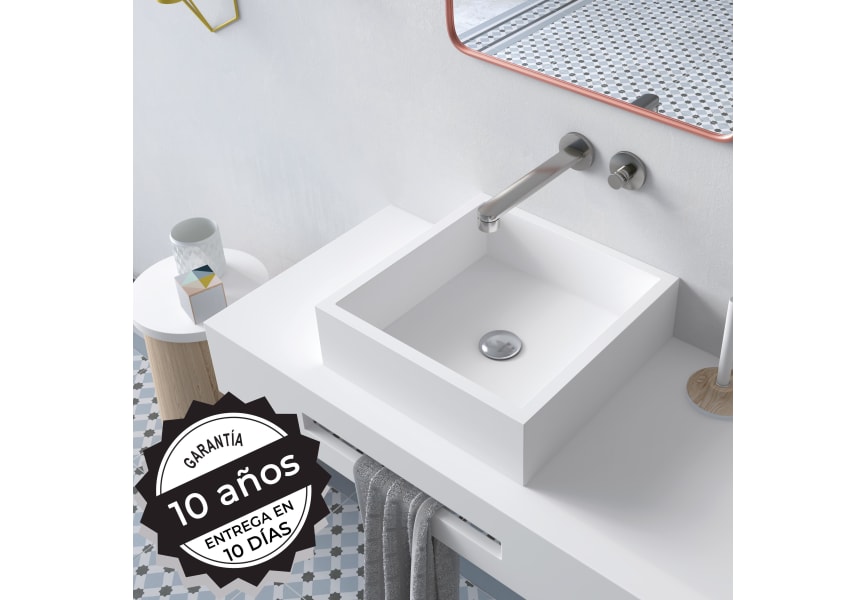 Lavabo sobre encimera Quadro Bruntec opción 3