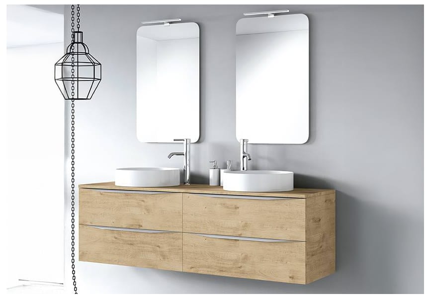 Mueble de baño con encimera de madera Landes Coycama principal 0
