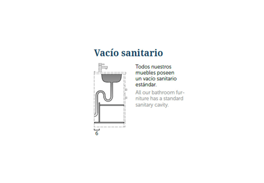 Mueble de baño con encimera de madera Landes Coycama opción 9