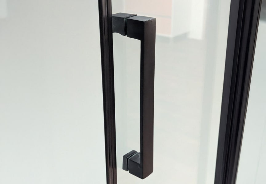 Mampara de ducha Treban nergo mate Torvisco detalle 2