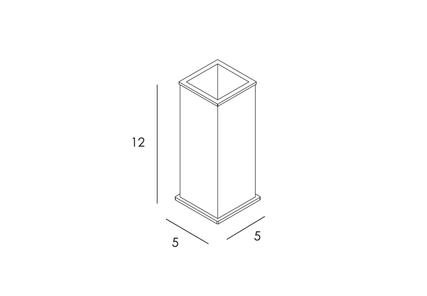 Portacepillos de baño sobremesa Sintor Manillons Torrent croquis 1