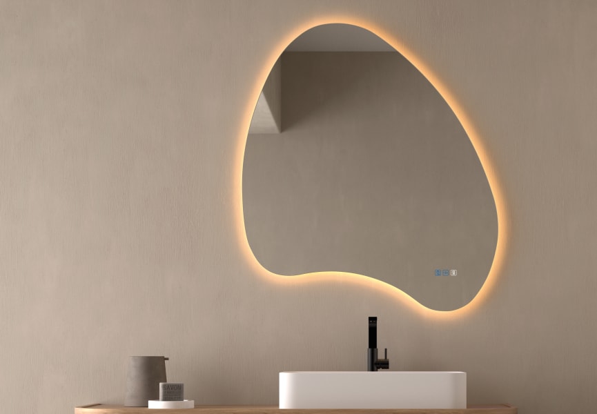 Espejo de baño con luz LED Wave Bruntec principal 1