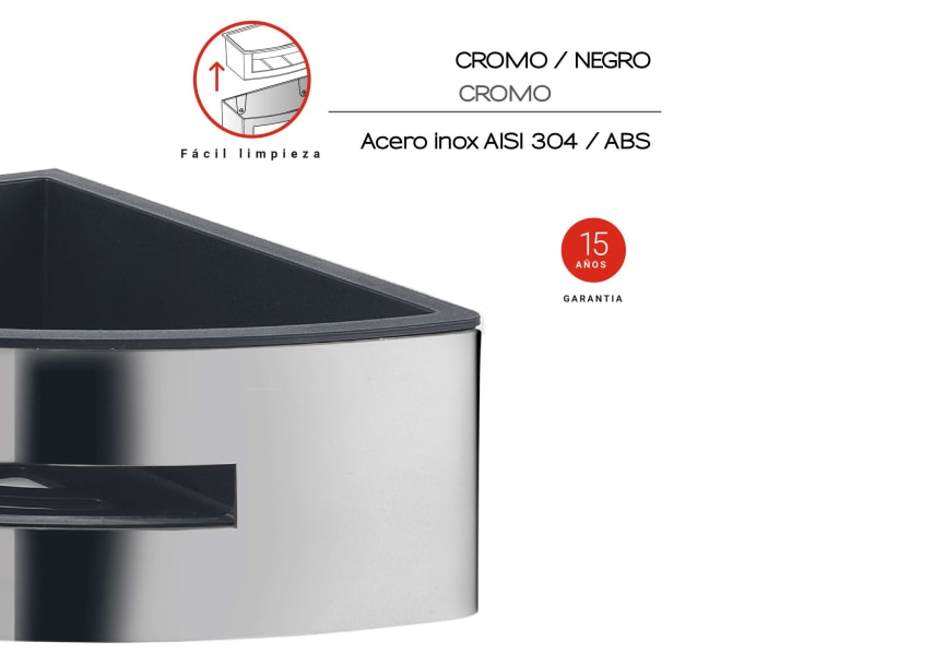 Estante de ducha Poseidon Gedy detalle 2