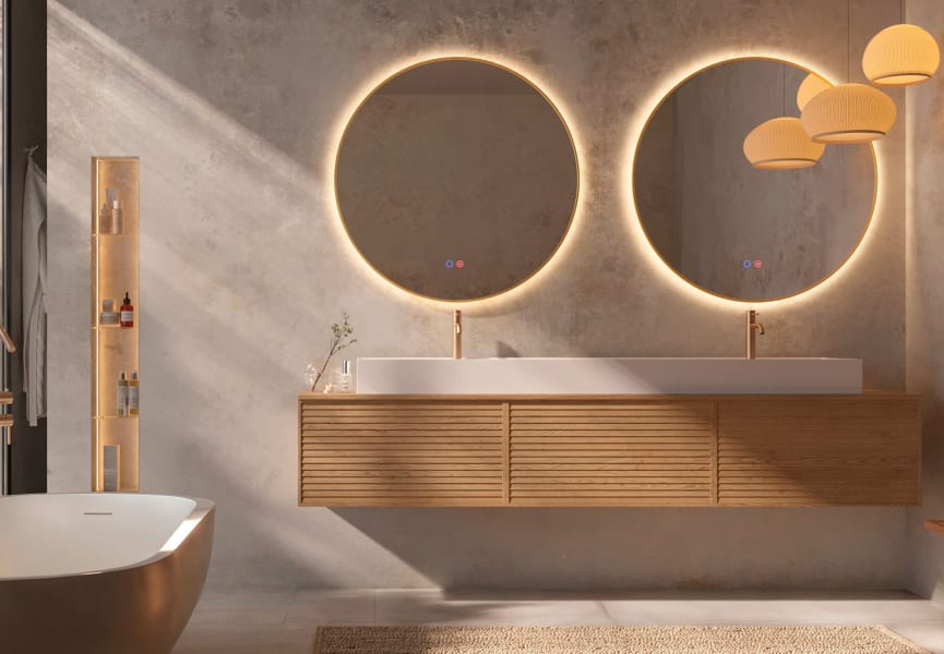 Espejo de baño con luz LED Fun Ledimex principal 2